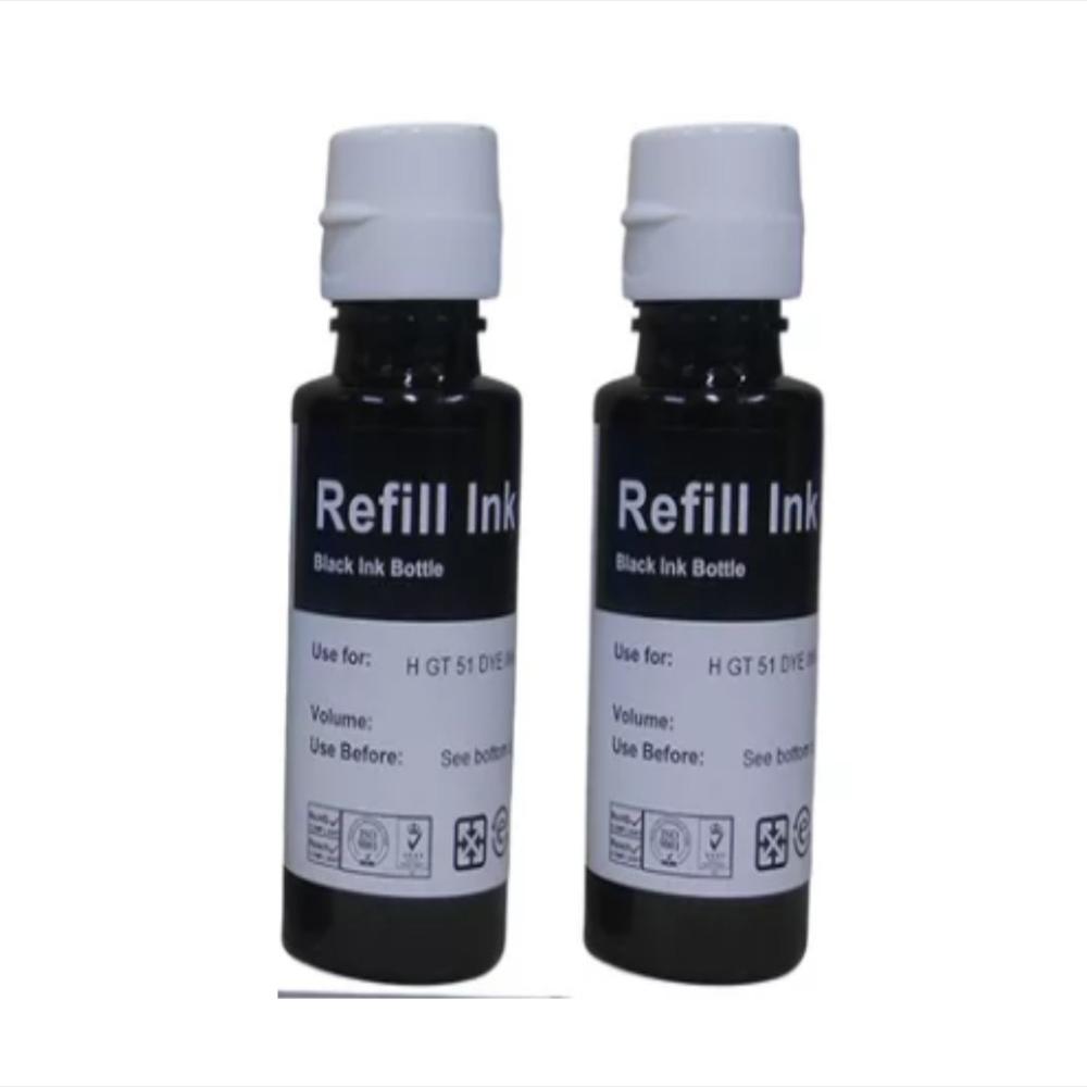 Combo X 2 Tinta Refill Ink Linea Eco Gt 51 53 Negro Para Hp img #3