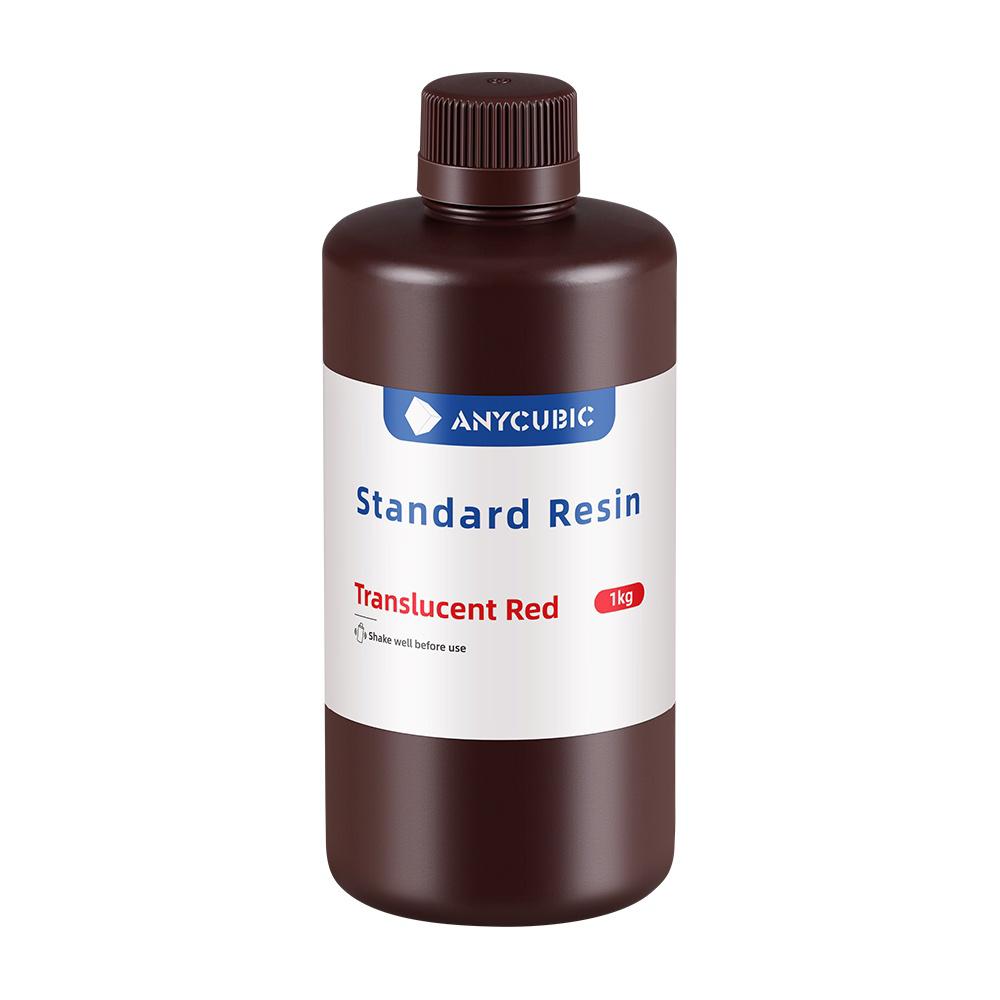 Resina Stándard Anycubic 1Kg Impresoras 3D Rojo Translúcido img #1