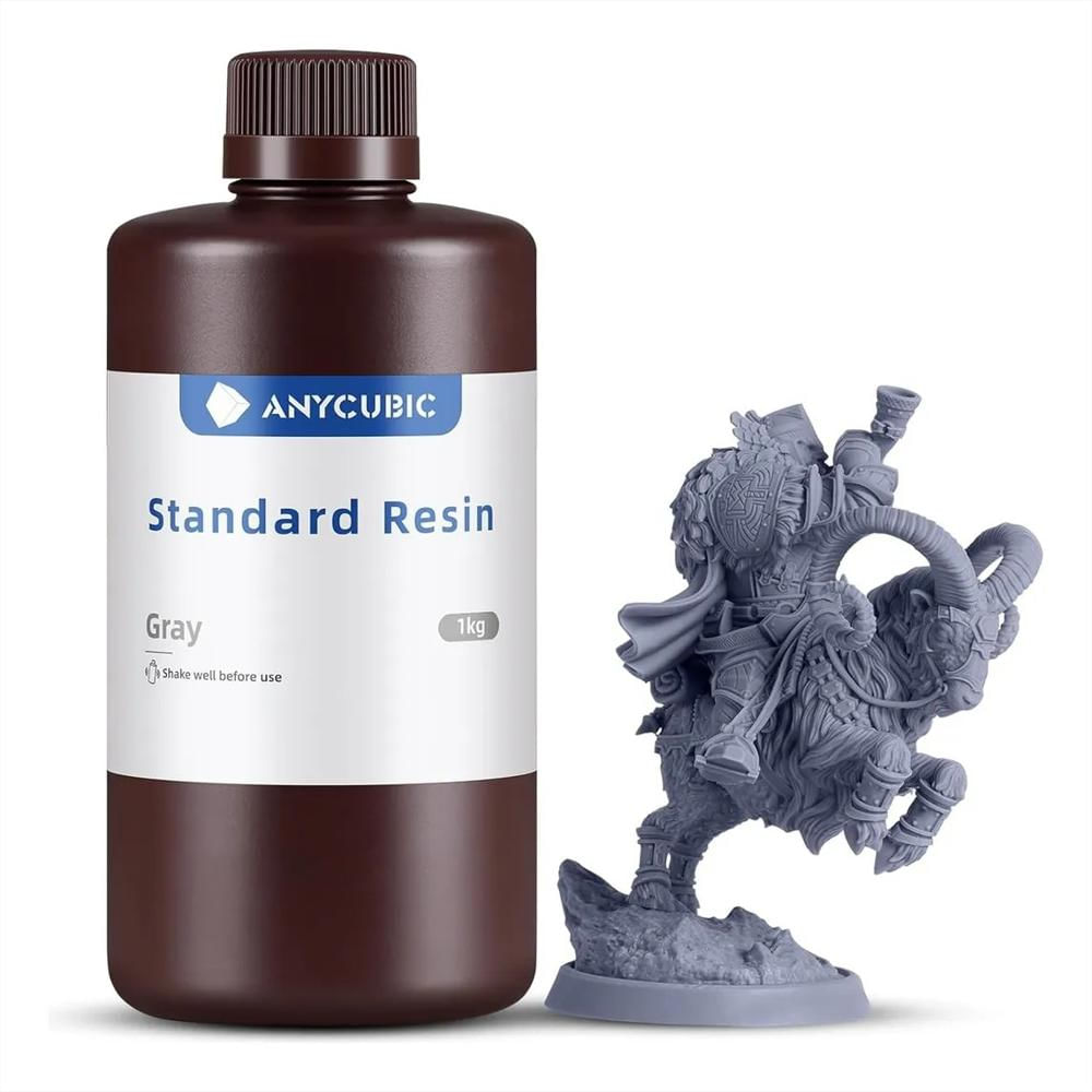 Resina Stándard Anycubic 1Kg Impresoras 3D Gris img #1