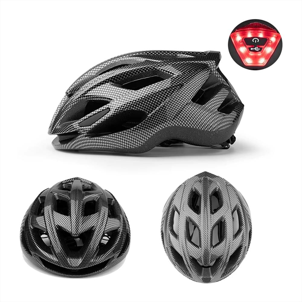 Casco De Seguridad Unisex Para Ciclismo Con Luz Trasera img #1