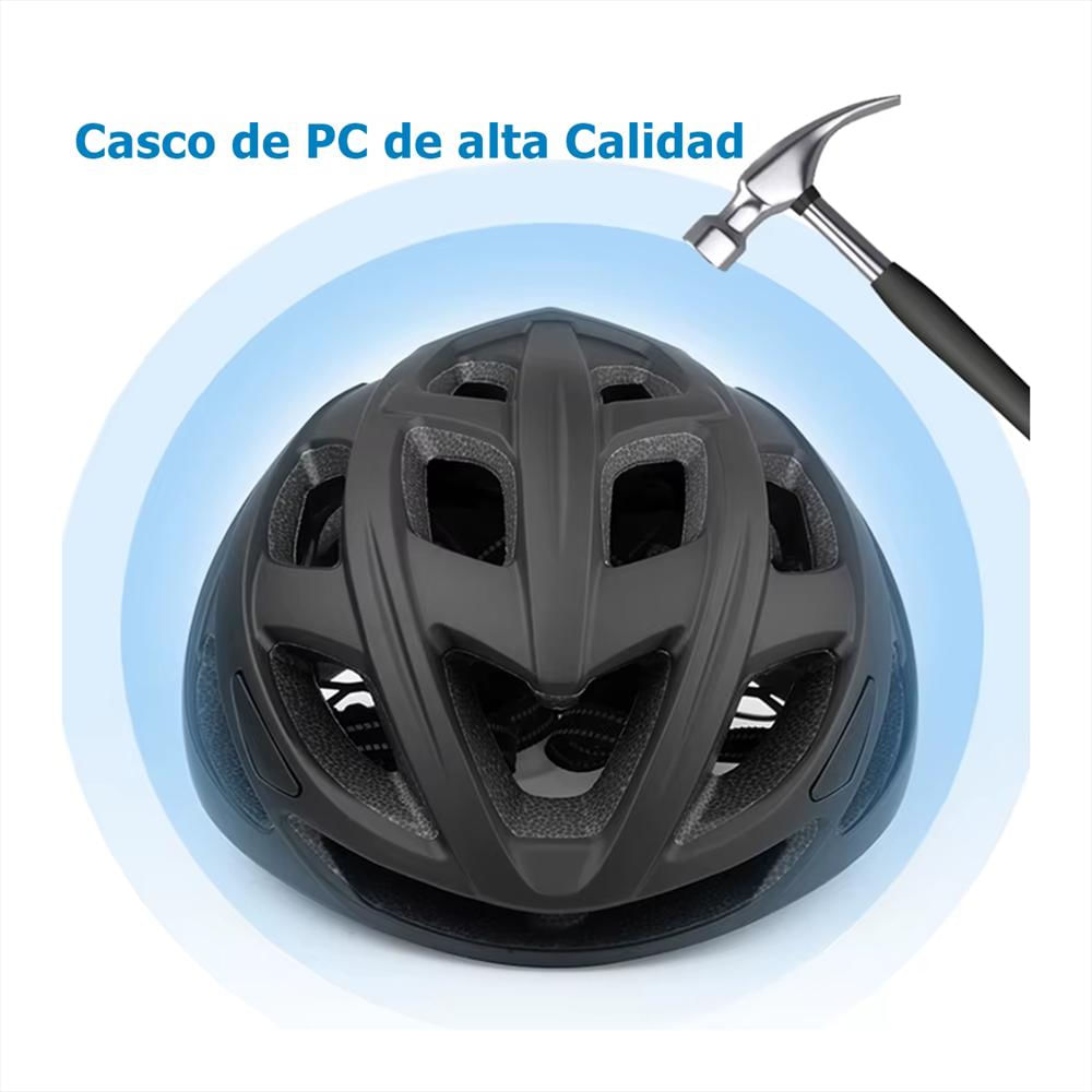 Casco De Seguridad Unisex Para Ciclismo Con Luz Trasera img #2