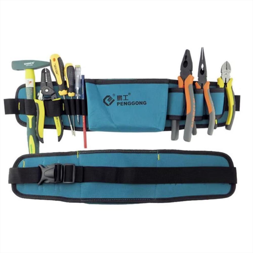 Cinturon Porta Herramientas Bolsa Ajustable Impermeable Azul img #1