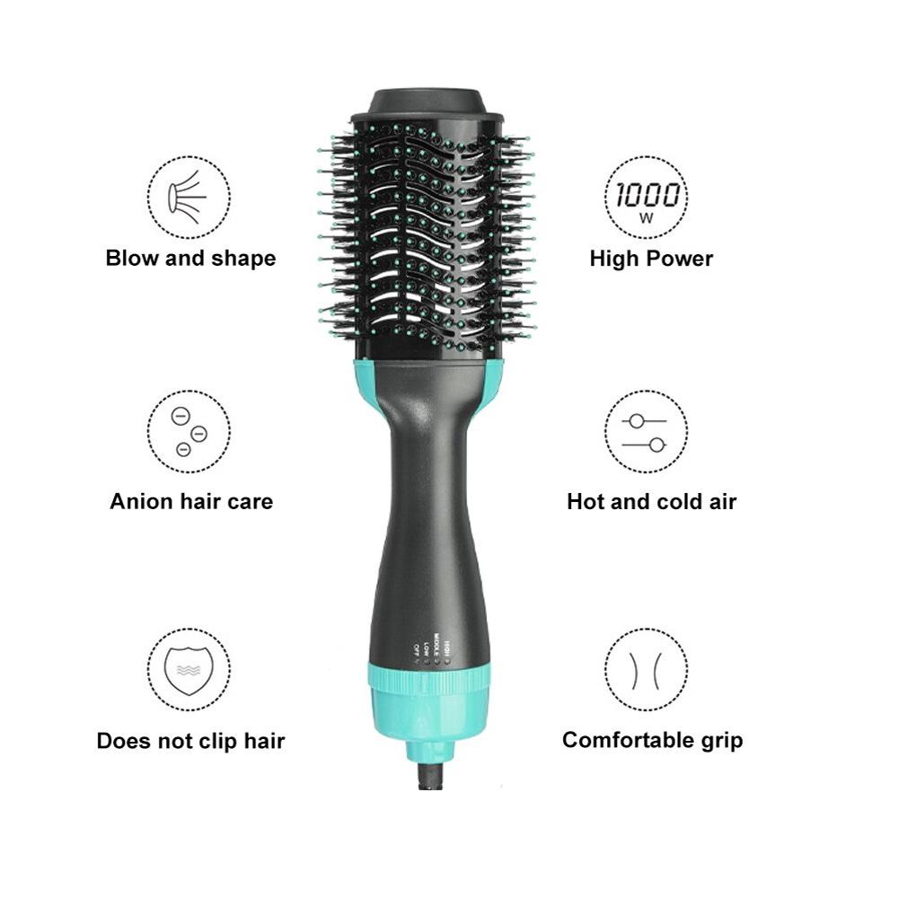 Cepillo Secador 2 En 1 Anti Frizz Celeste img #3