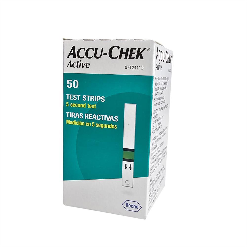 Kit Glucómetro Accu Chek Active Con 50 Tiras Y 50 Lancetas img #1