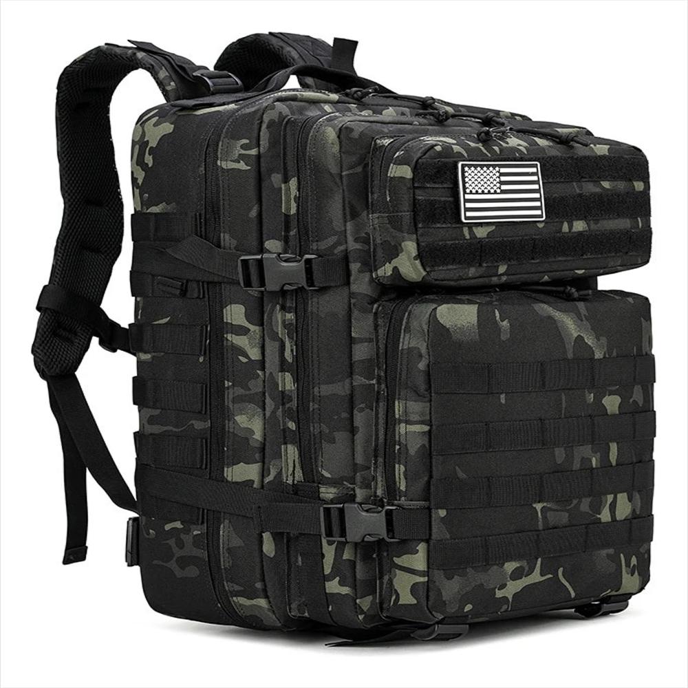 Mochila Táctica 45 L Verde Para Senderismo Y Excursión img #1