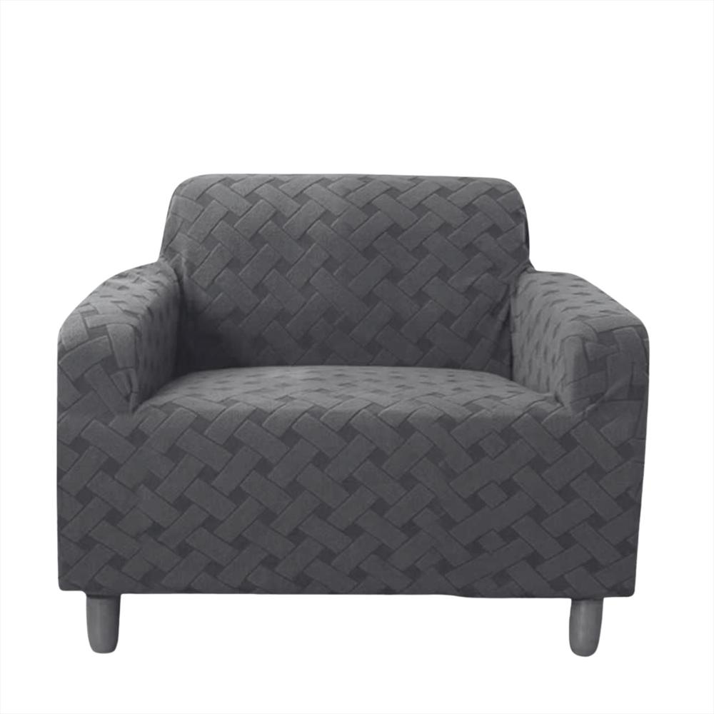 Forro Protector Para Sofá 1 Puesto Premium Gris Oscuro img #1
