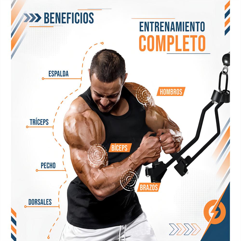 Agarres De Polea Para Gimnasio Ergonómicos Pro+ img #3