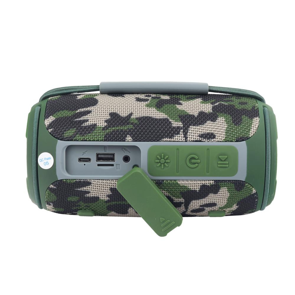 Parlante Bluetooth 16W Portátil Con Luces Led Jaltech Verde img #4