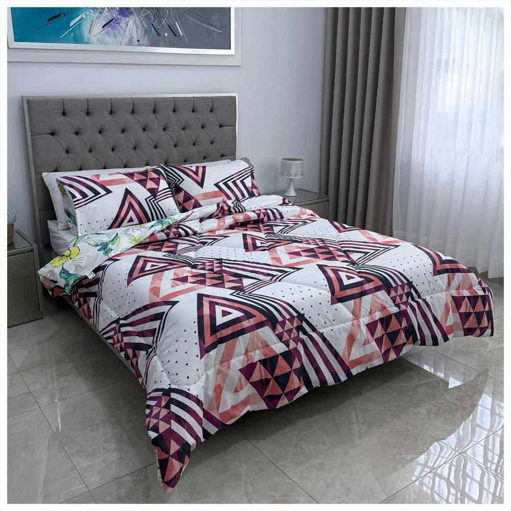 Edredón Doble Faz Pirámide Cama Doble 140X190cm img #3