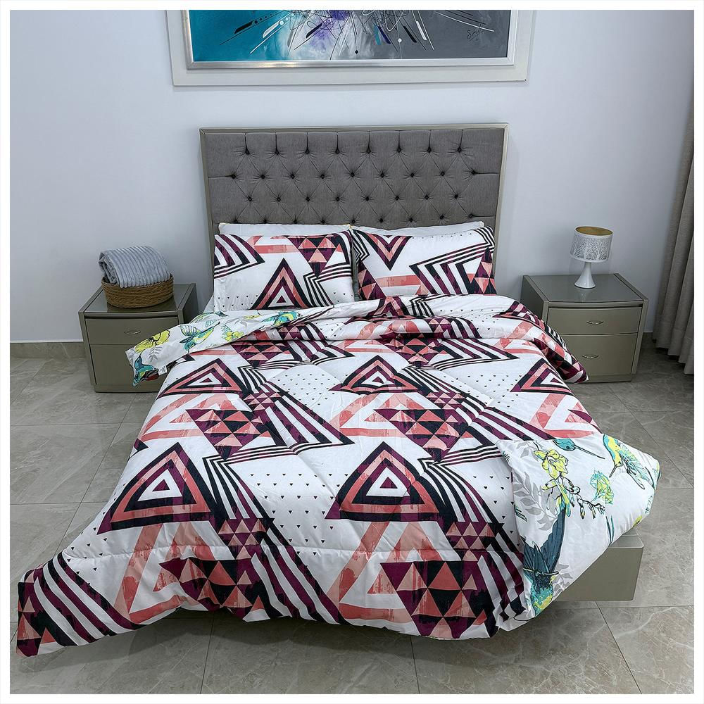 Edredón Doble Faz Pirámide Cama Doble 140X190cm img #5