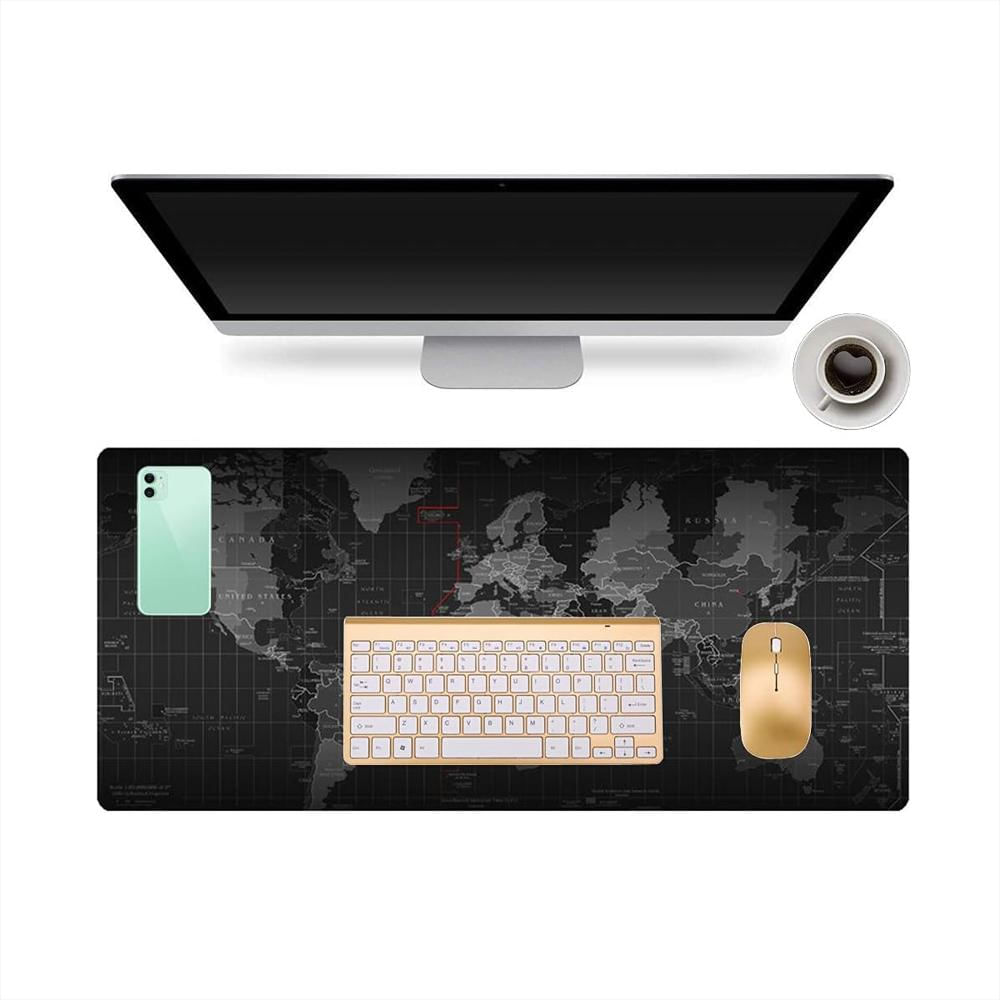 Alfombrilla Mouse Pad Escritorio Antideslizante 40X89 Cm Mapamundi img #4
