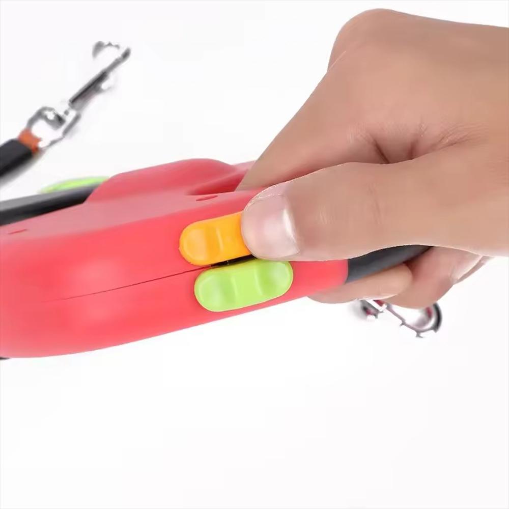 Correa Retráctil Doble Perro 360° Deposito Bolsa/Luz Led img #4