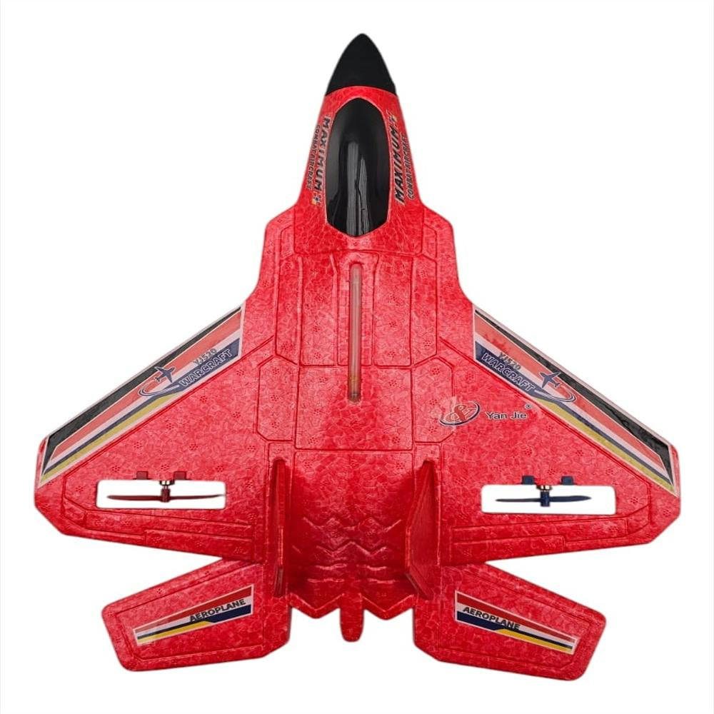 Avión De Combate A Control Remoto Recargable Color Rojo img #3