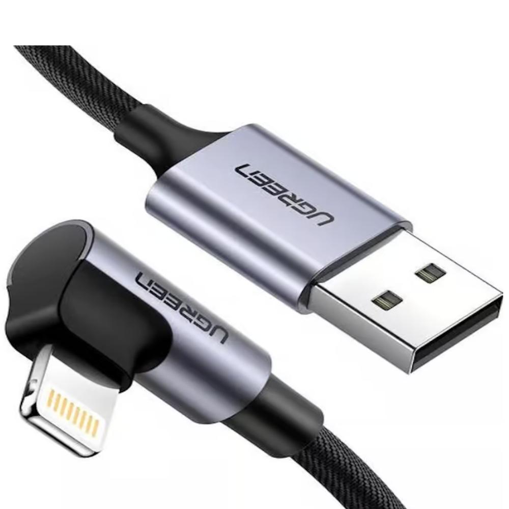 Cable Lightning A Usb 2.0 Ángulo De 90° 1Mt Ugreen 60521 img #2