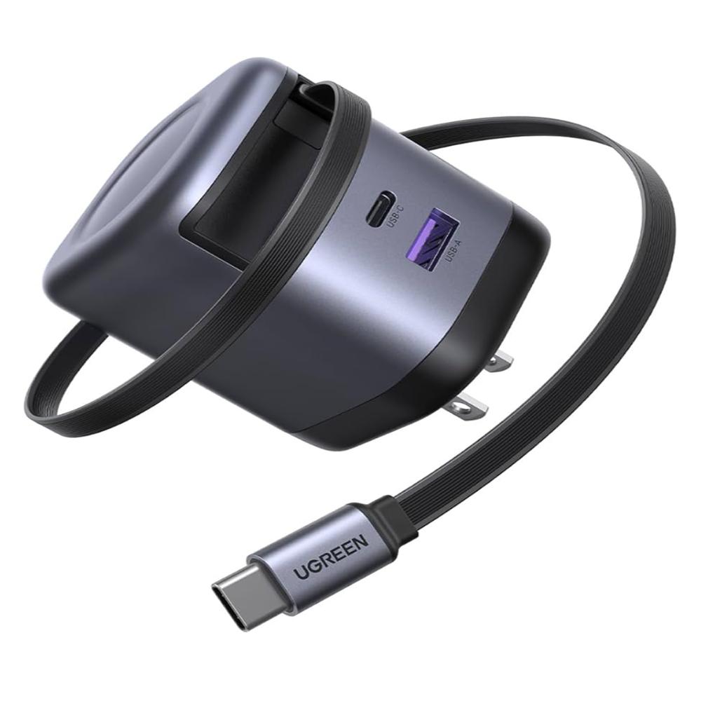 Cargador 45W Retráctil Tipo C Gris Titanio Ugreen 45865 img #1