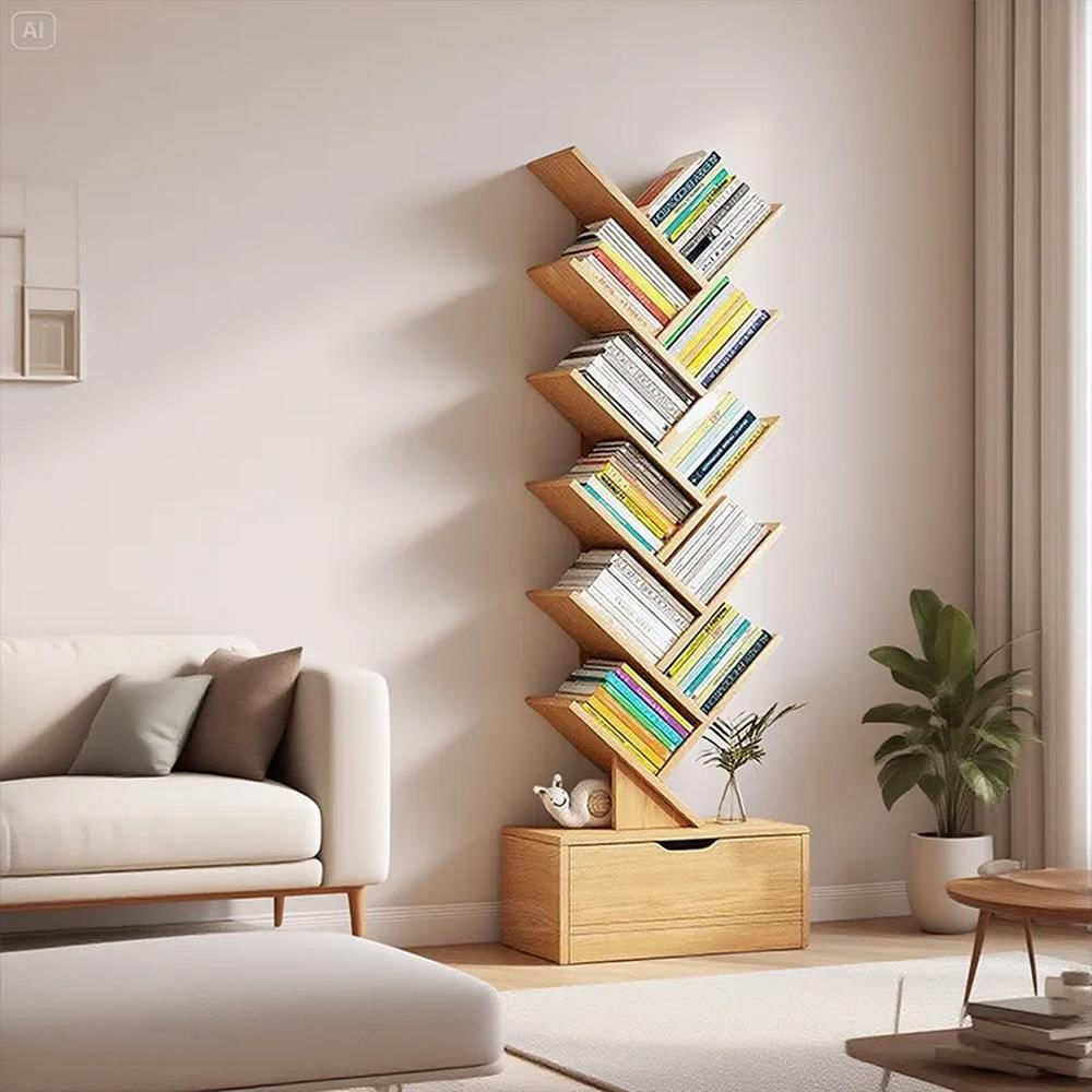 Biblioteca Librero De Arbol Organizador De Libros 12 Capas img #2