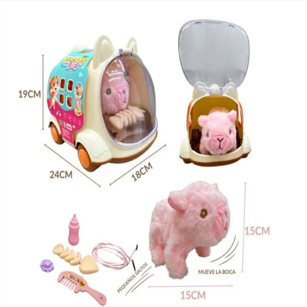 Juguete Peluche Capibara Interactivo Con Casita Y Accesorios img #2