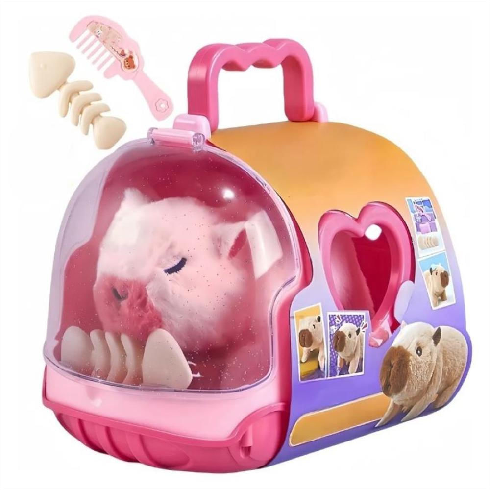 Juguete Peluche Capibara Interactivo Con Casita Y Accesorios img #3