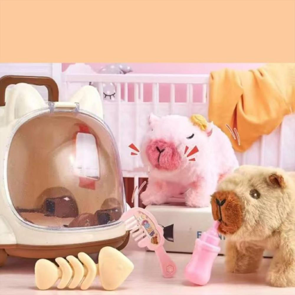 Juguete Peluche Capibara Interactivo Con Casita Y Accesorios img #5