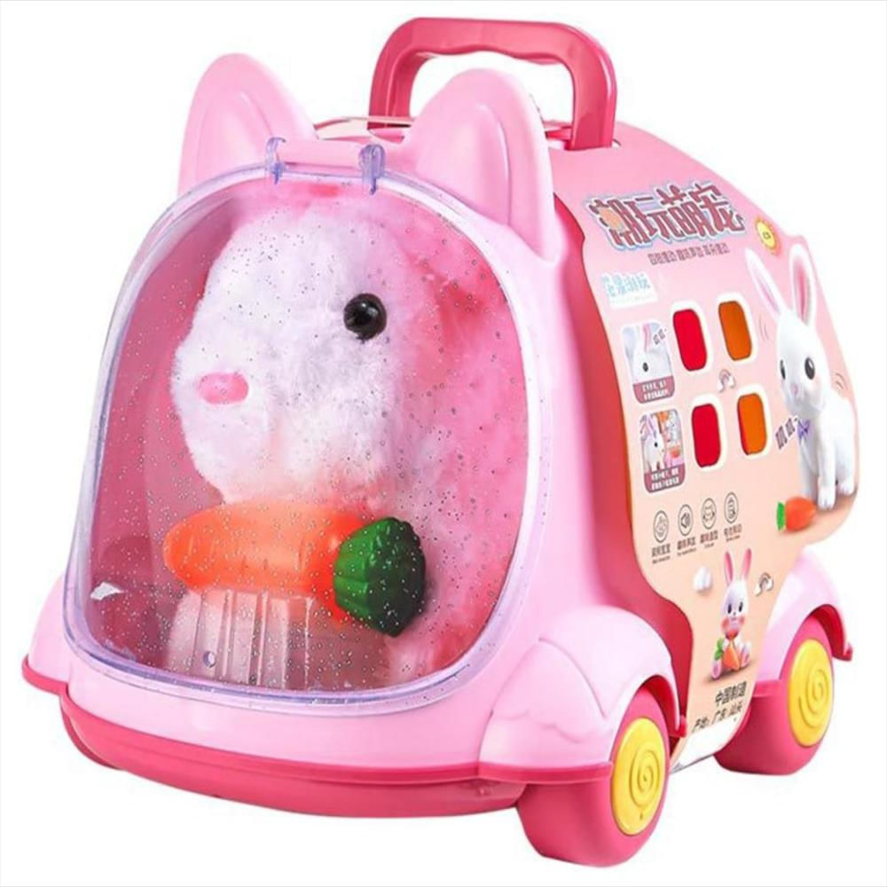 Peluche Conejo Interactivo Con Casita Y Accesorios img #1