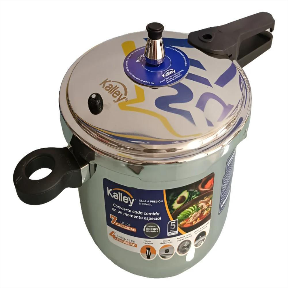 Olla A Presion En Acero Inoxidable Kalley 7 Litros img #1
