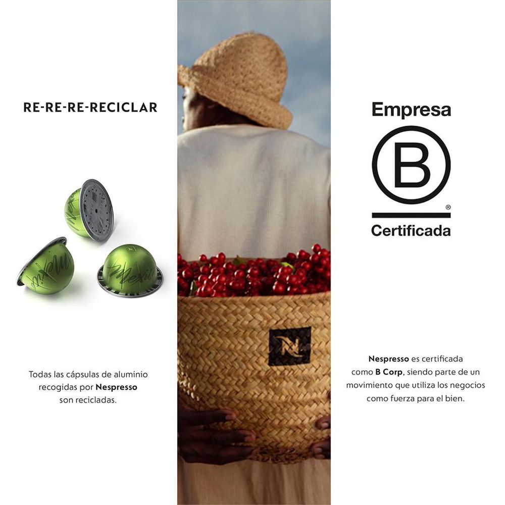 Cafetera NESPRESSO Minimalista, colorida y versátil  Blanco Vertuo POP img #6