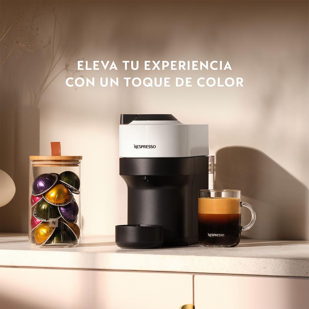 Cafetera NESPRESSO Minimalista, colorida y versátil  Blanco Vertuo POP img #7