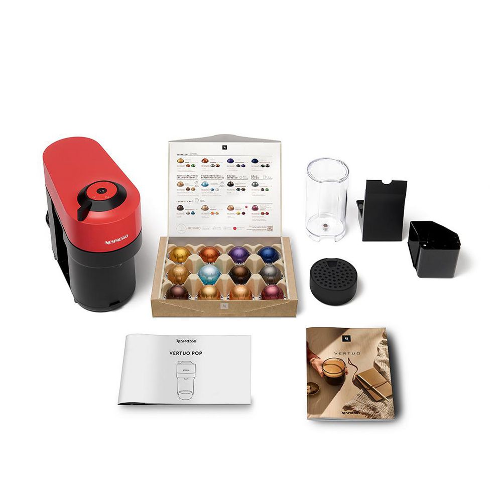 Cafetera NESPRESSO Minimalista, colorida y versátil  Rojo Vertuo POP img #3