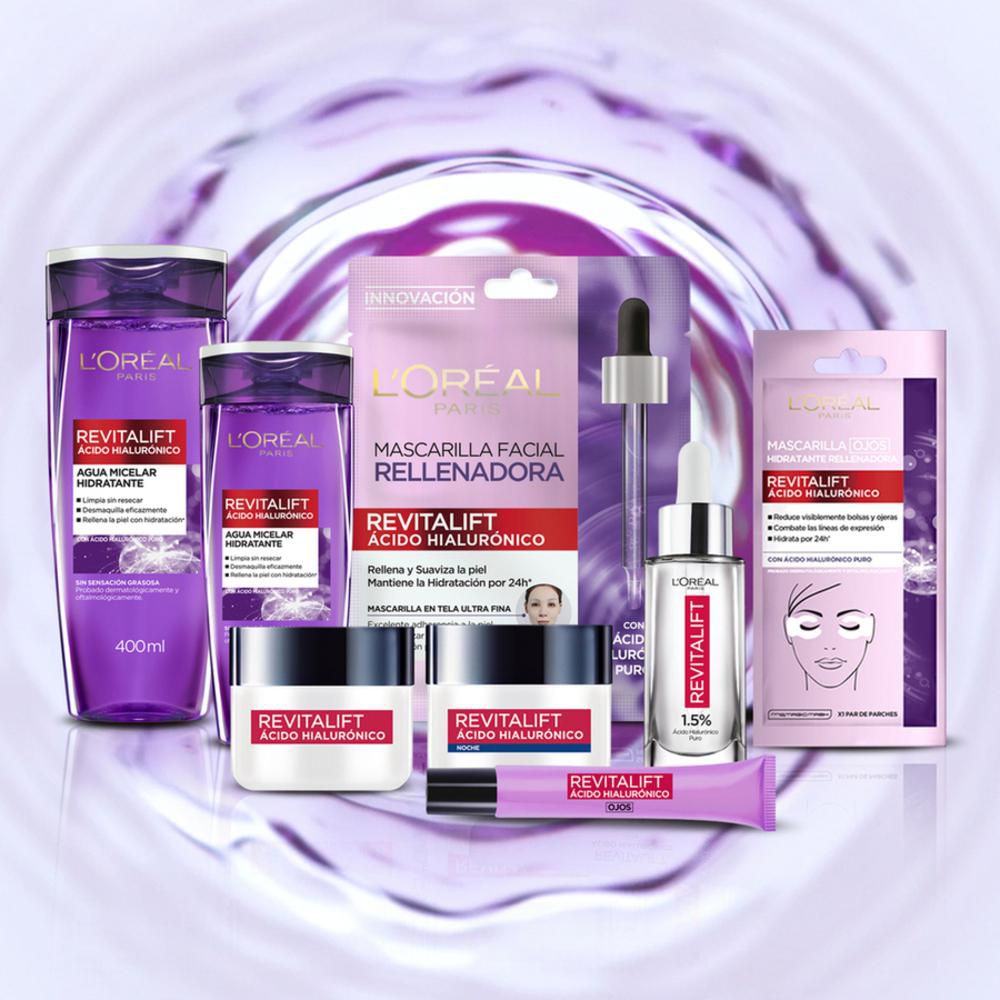 Agua micelar LOREAL PARIS con ácido hialurónico (200  ml) img #7