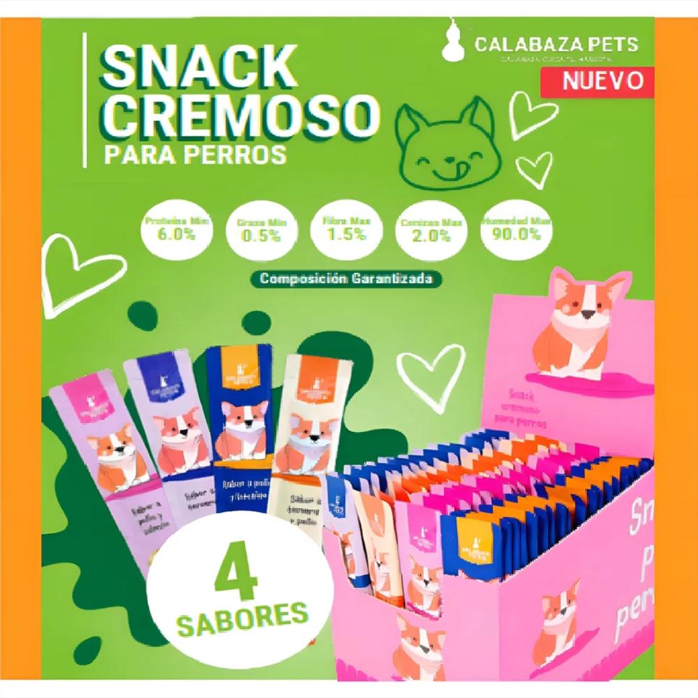 Snack Cremoso Perro X 100 Und Calabaza Pets img #1