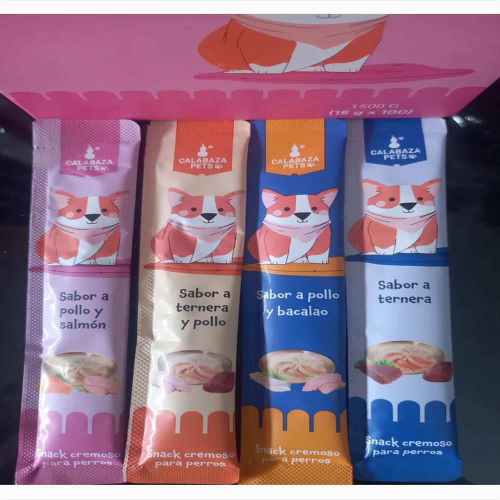 Snack Cremoso Perro X 100 Und Calabaza Pets img #2