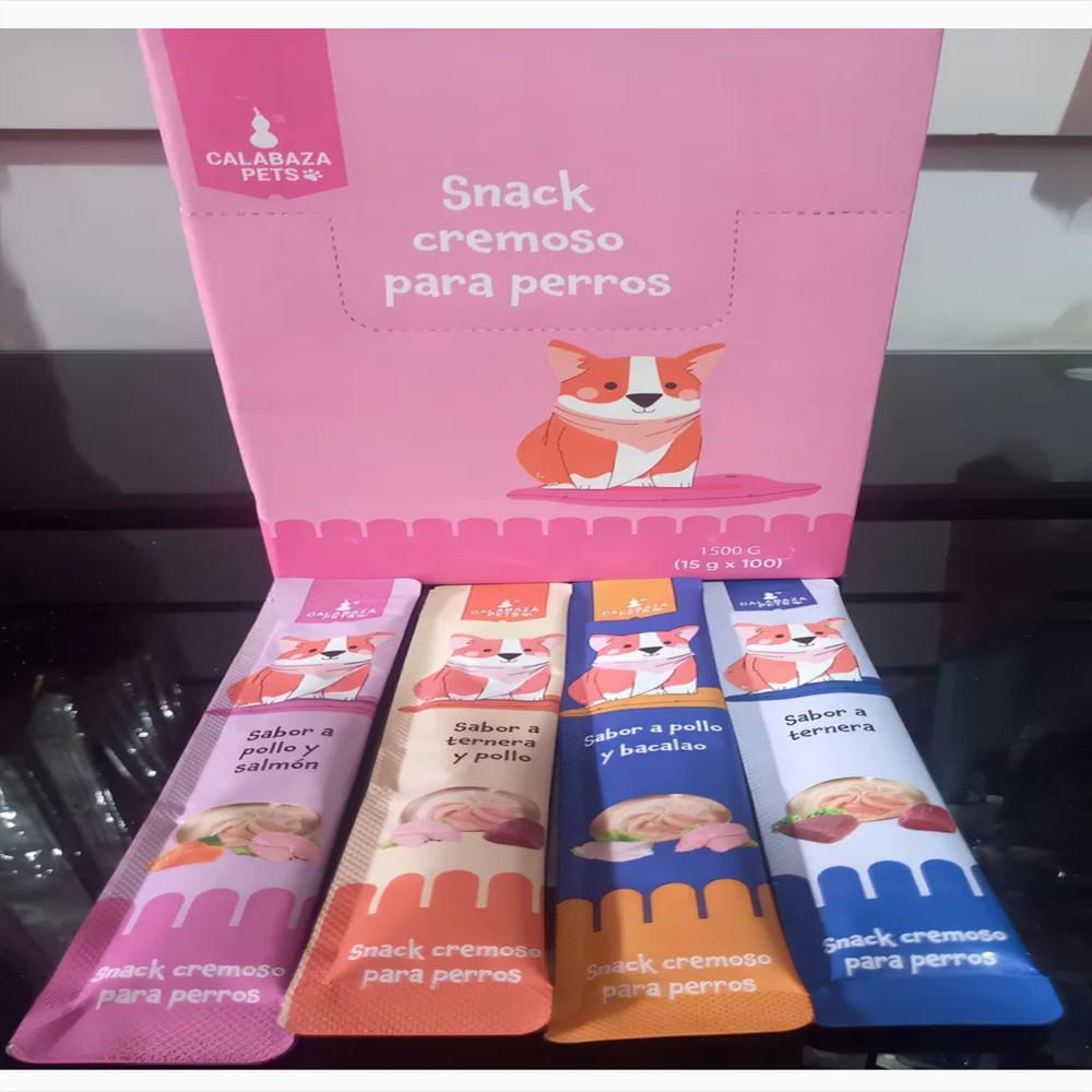 Snack Cremoso Perro X 100 Und Calabaza Pets img #3