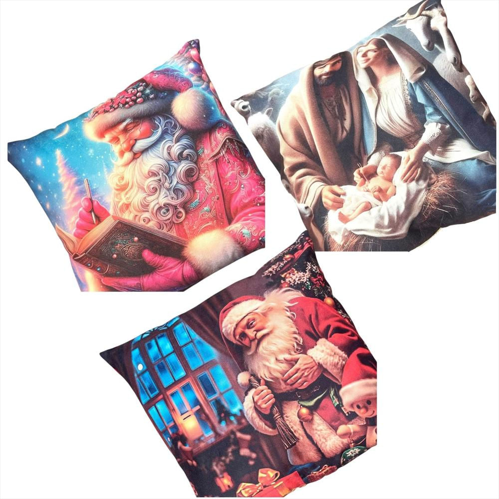 Cojin Decorativo Navideño Para Sofa Con Imágenes Vivas img #4