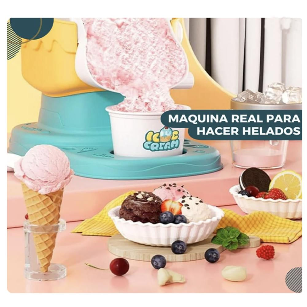 Maquina Juguete Para Hacer Helado Real img #3