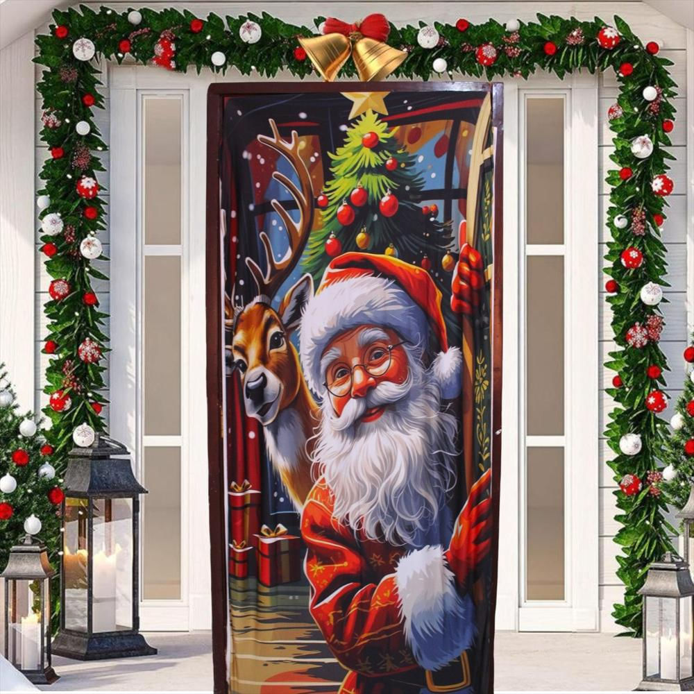 Forro Puerta Navideño Decorativo img #1