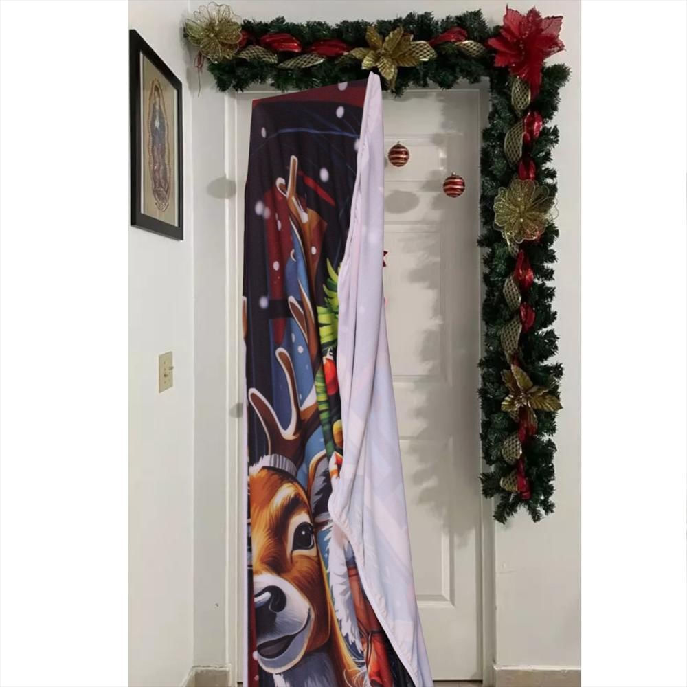 Forro Puerta Navideño Decorativo img #3