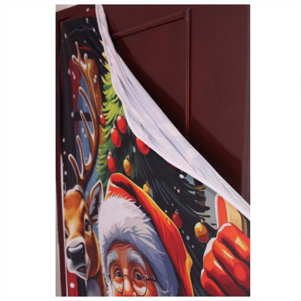 Forro Puerta Navideño Decorativo img #4