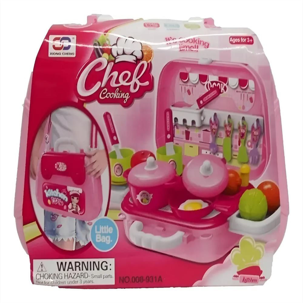 Maleta Cocina Portatil/Didactico Para Niñas Cocinera Cheff img #1