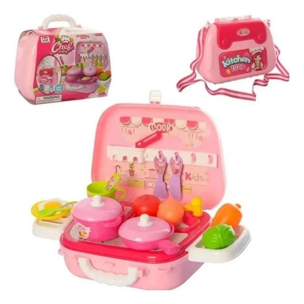 Maleta Cocina Portatil/Didactico Para Niñas Cocinera Cheff img #2