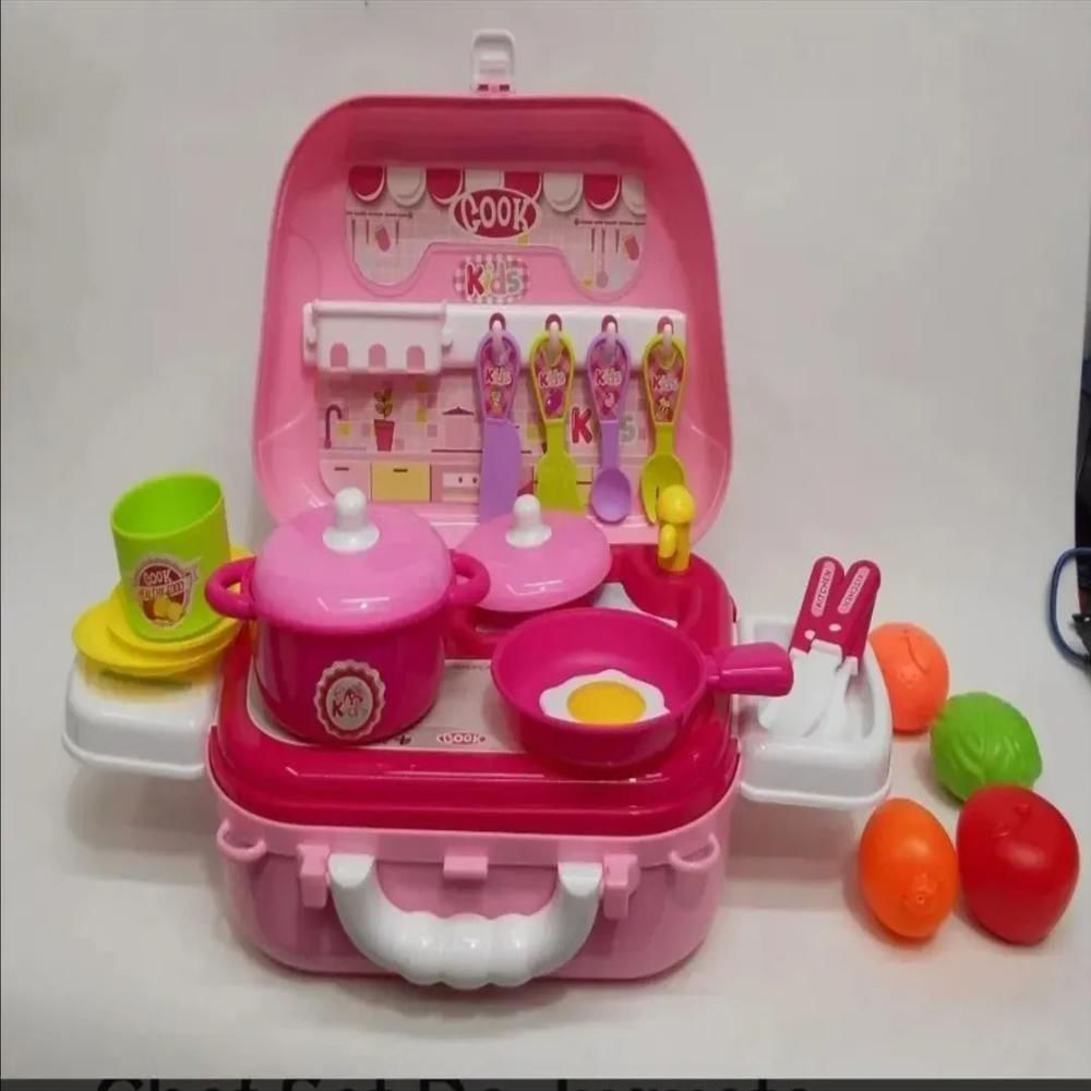 Maleta Cocina Portatil/Didactico Para Niñas Cocinera Cheff img #4