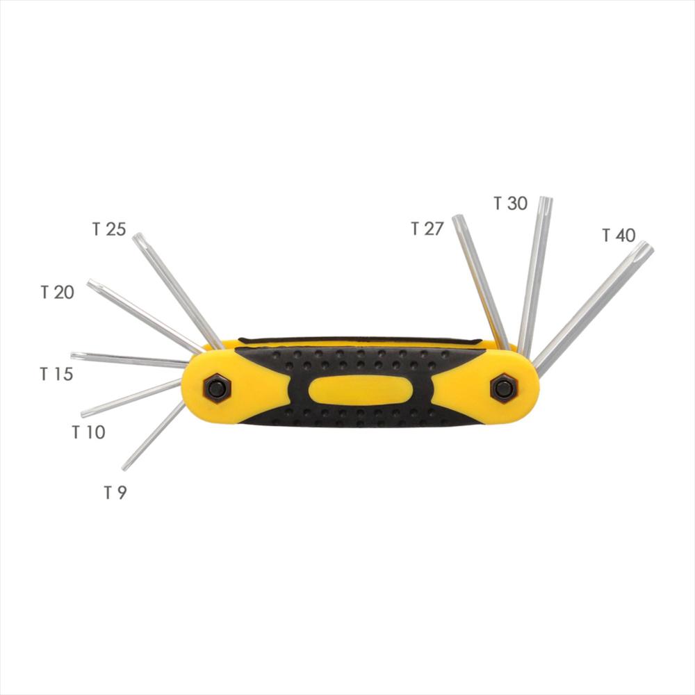 Juego De 8 Llaves Hexagonales Torx Tipo Navaja img #4