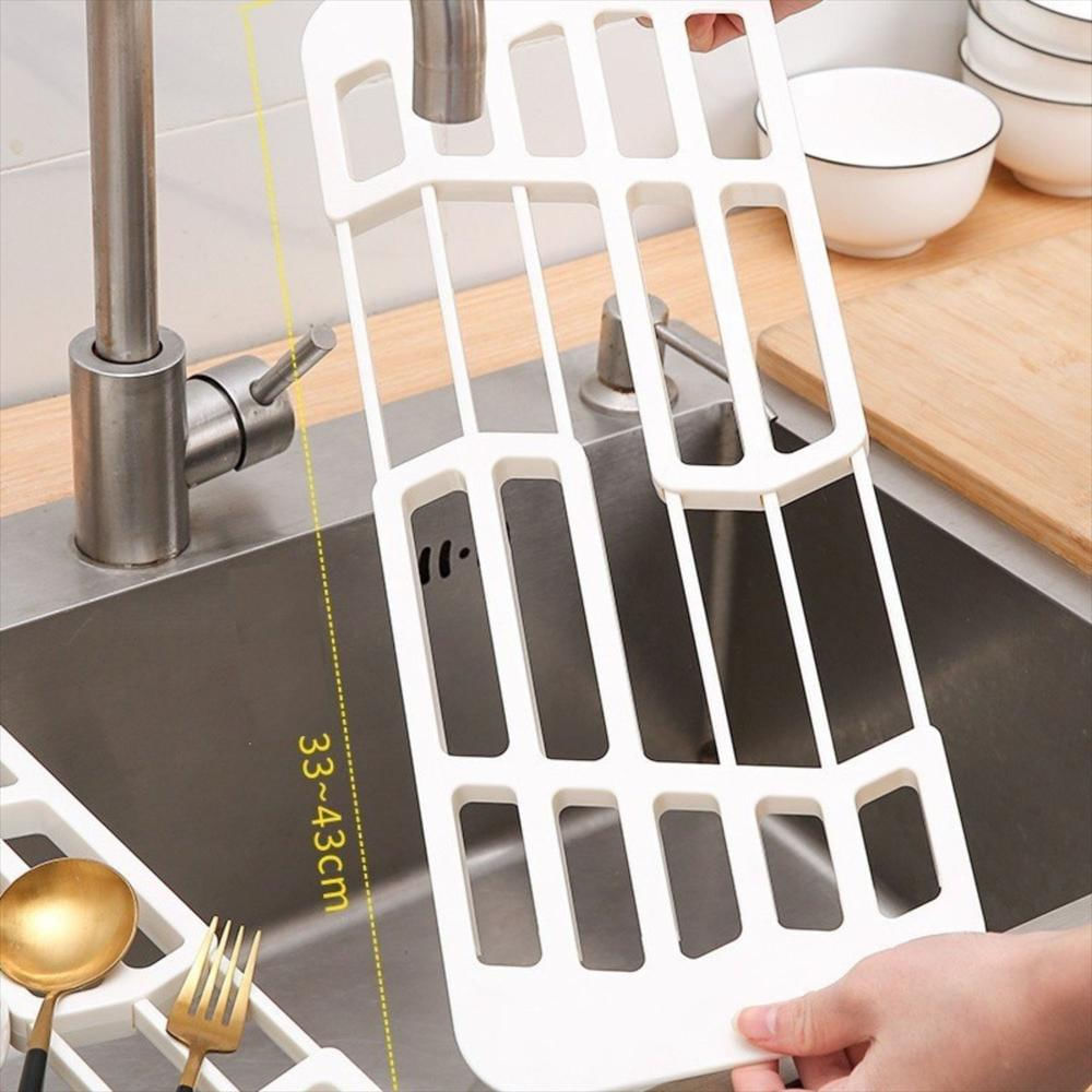 Escurridor Secaplatos De Platos Retráctil Blanco img #2