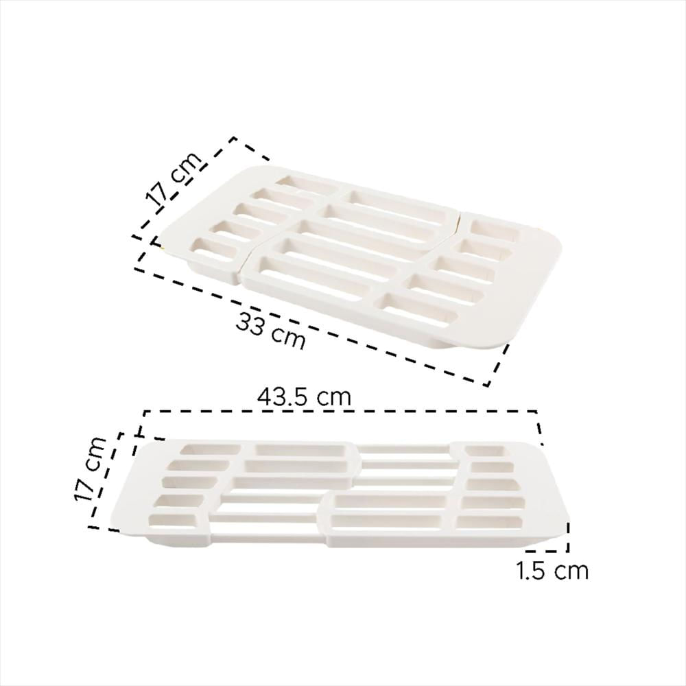 Escurridor Secaplatos De Platos Retráctil Blanco img #5