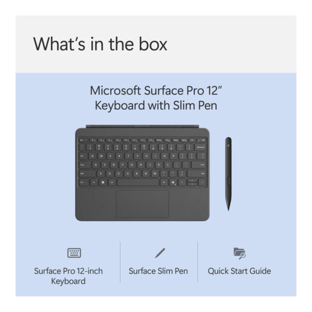 Teclado Para Surface Pro De 12 pulgadas Con Slim Pen 2 (Slate) img #3