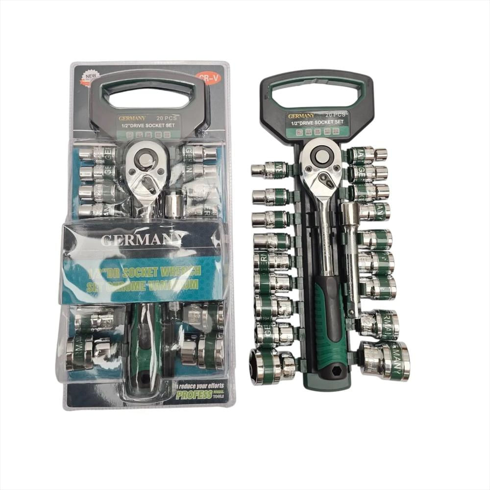 Juego De Copas Y Ratchet 20 Piezas 1/2 Germany Xr 20 img #2
