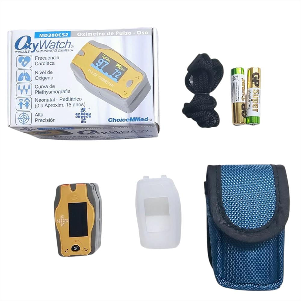 Oxímetro De Pulso Pediátrico Neonatal Choicemmed Con Curva img #1