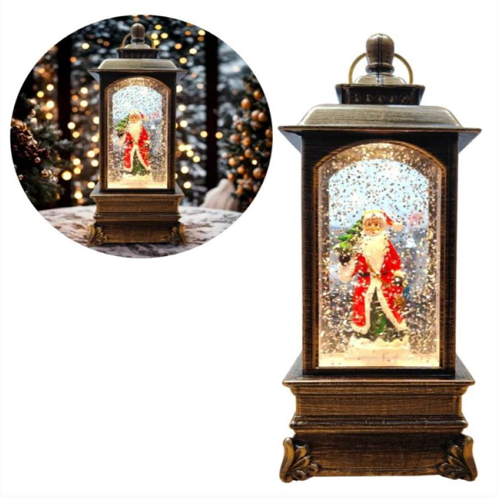 Farol Navideño Diseño Santa Clauss Luz Y Sonido img #2