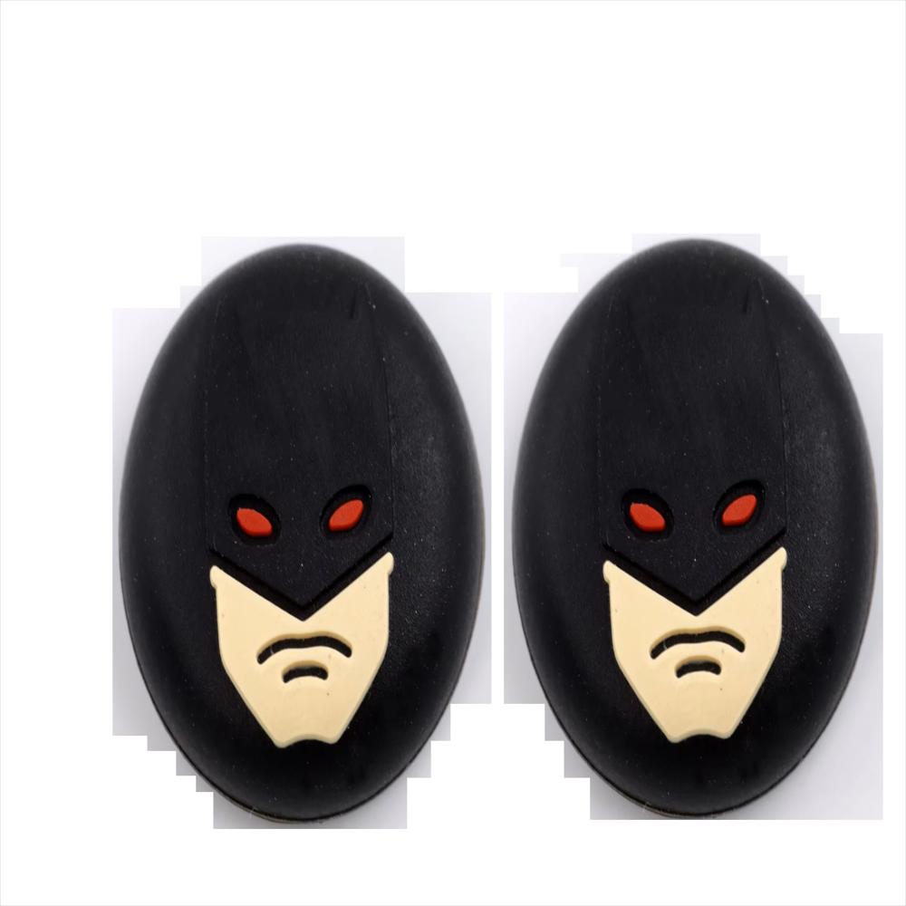 1 Par Grips Protector Joystick Análogo Consola Diseño Batman Cara Negra img #1