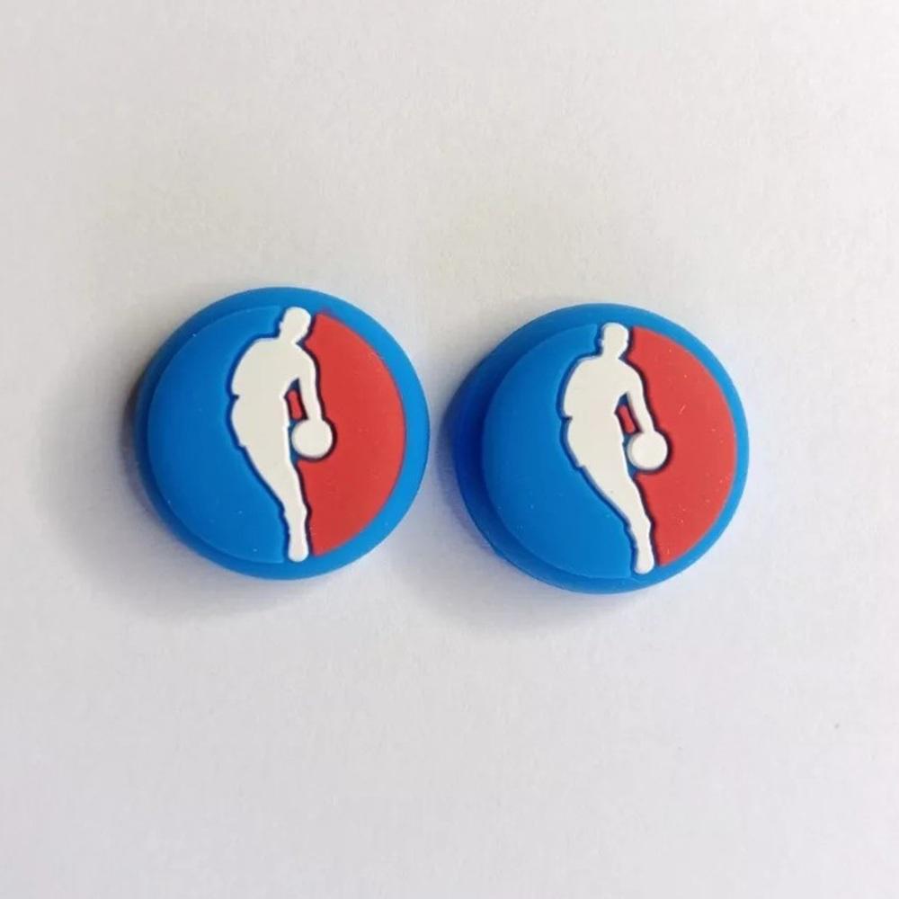 1 Par Grips Protector Joystick Análogo Consola Diseño Nba img #3