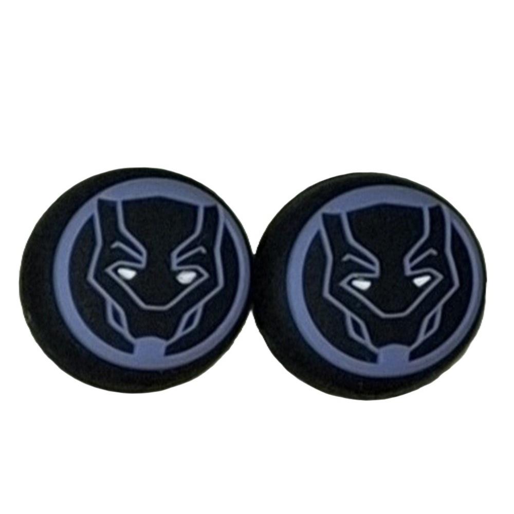 1 Par Grips Protector Joystick Análogo Consola Diseño Black Panther Lila img #2